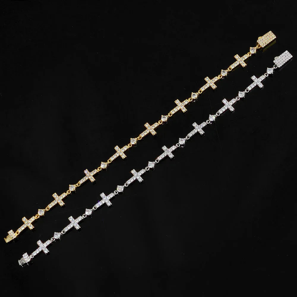 Hip Hop Cross Necklace Zircon Iced Out Jewelry for Men | Caratix Jewelry - CaratixJewelry