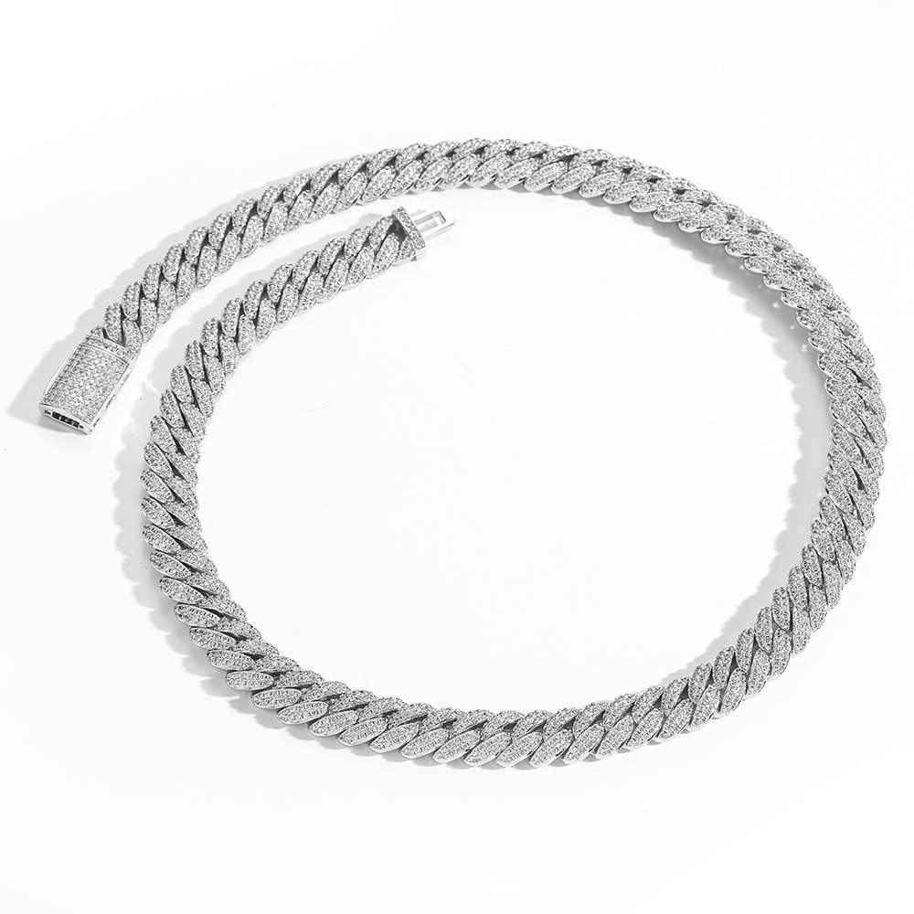 Custom S925 Silver Bubble Cuban Chain | Women's Heavyweight Gold Chain Rapper Style | Caratix - CaratixJewelry