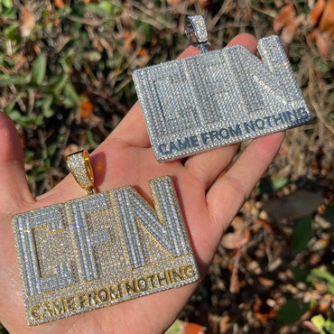 Men's "Come From Nothing" Necklace | Premium Copper CZ Motivation Jewelry - CaratixJewelry