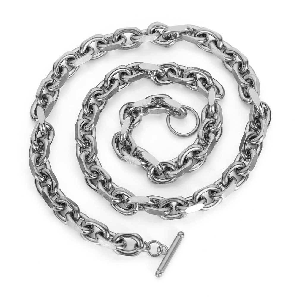 Stainless Steel Cross O Chain Necklace Gold Plated Hip Hop Jewelry for Men | Caratix Jewelry - CaratixJewelry