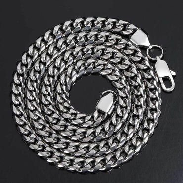 Snake Head Cuban Chain Necklace with Box Clasp 18K Gold Plated for Men | Caratix Jewelry - CaratixJewelry