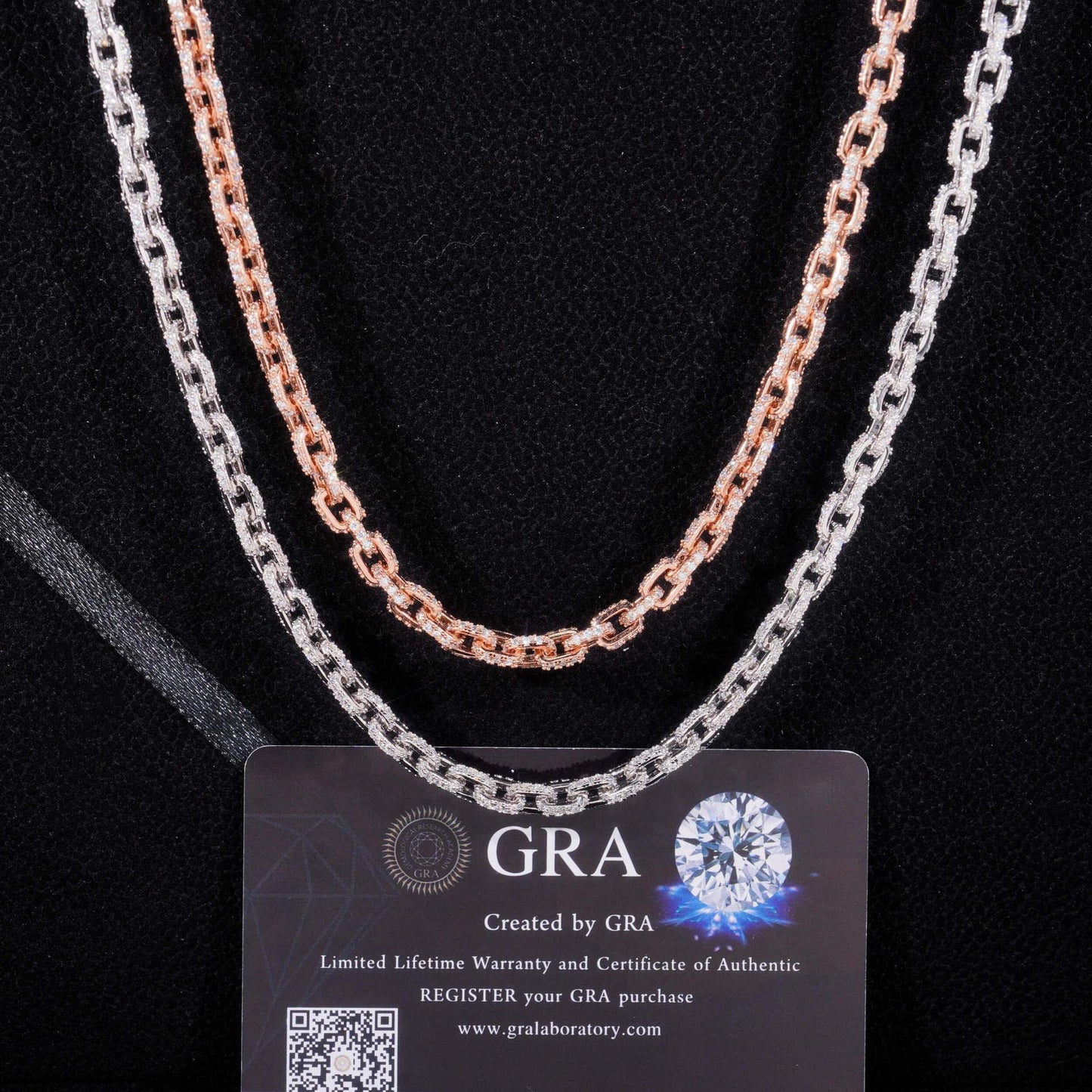 5.2mm Moissanite Cuban Link Chain – 925 Sterling Silver Iced-Out Hip Hop Necklace with Box Clasp - CaratixJewelry