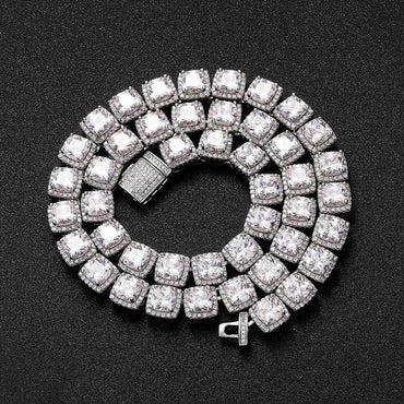 Iced Out Square Chain Zircon Hip Hop Necklace for Men | Caratix Jewelry - CaratixJewelry