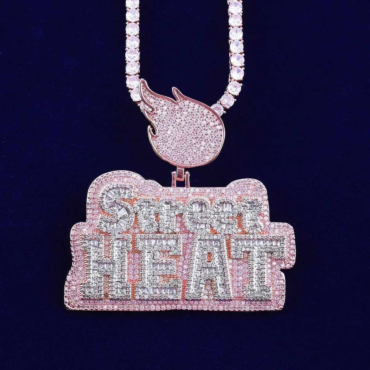 Women's Urban Graffiti Word Necklace | Hip Hop Baddie Jewelry - CaratixJewelry