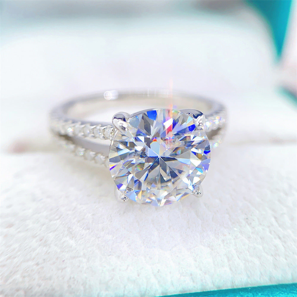 2026 Spring New S925 Silver 3ct Moissanite Ring | 3 Carat D Color VVS1 Solitaire | Caratix
