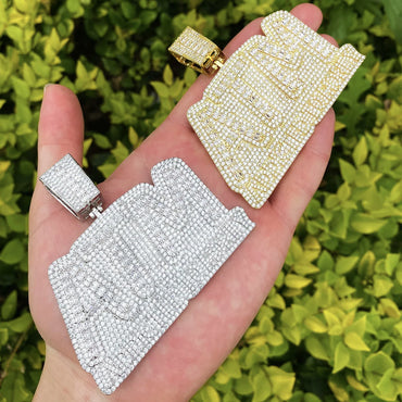 Women's "Addicted To Money" Necklace | Premium Copper CZ Cash Flow Jewelry - CaratixJewelry