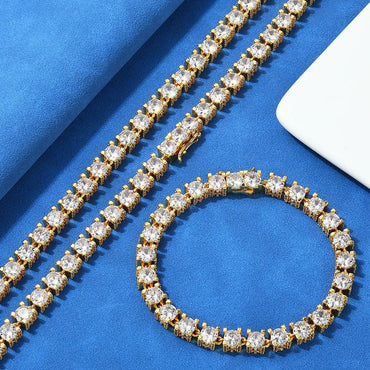 Custom 6mm Zircon Tennis Bracelet Hip Hop Bling for Men | Caratix - CaratixJewelry