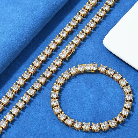 6mm Tennis Necklace Zircon Hip Hop Jewelry for Men & Women | Caratix Jewelry - CaratixJewelry