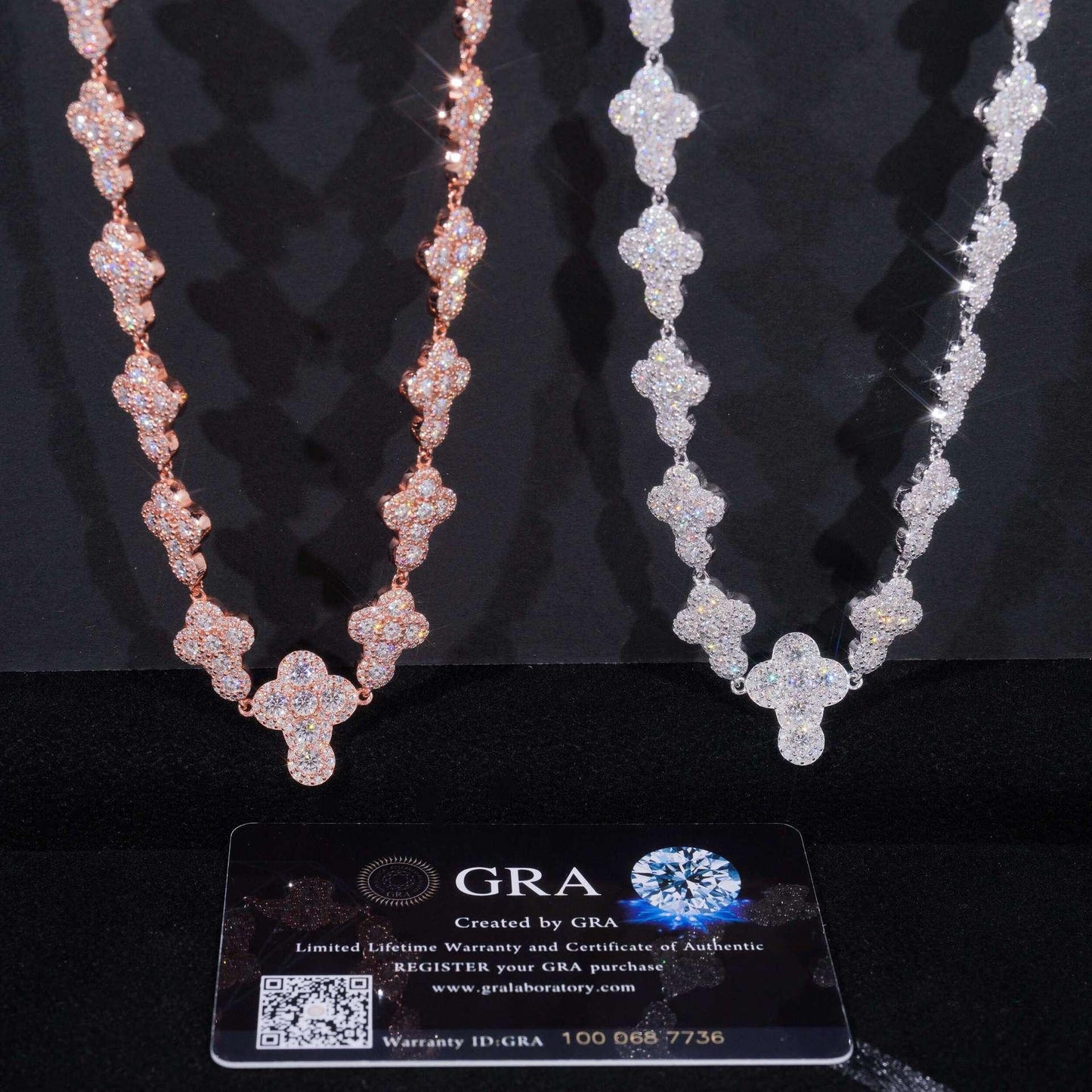 13mm Moissanite Cross Cuban Link Necklace | S925 Silver Men’s Hip Hop Chain - CaratixJewelry