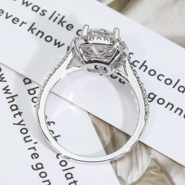 2ct Moissanite Engagement Ring | S925 Silver Luxury Women’s Bridal Jewelry - CaratixJewelry
