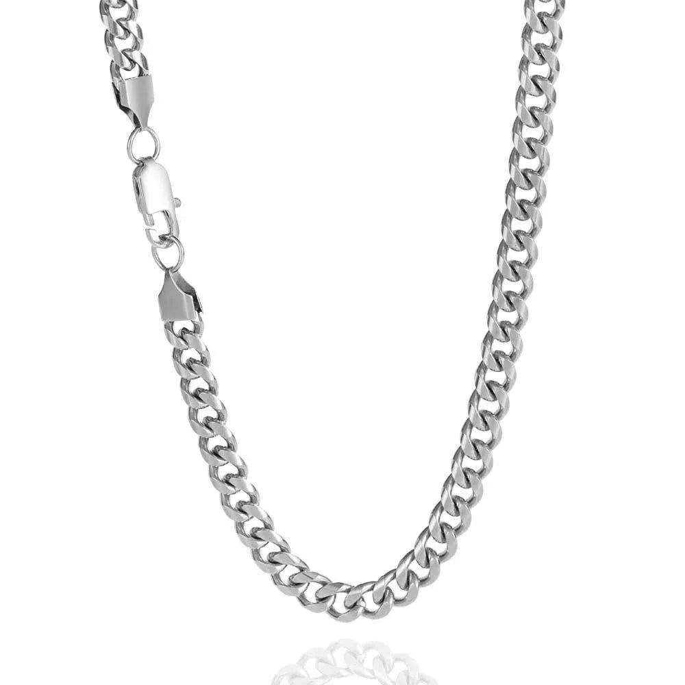 Snake Head Cuban Chain Necklace with Box Clasp 18K Gold Plated for Men | Caratix Jewelry - CaratixJewelry