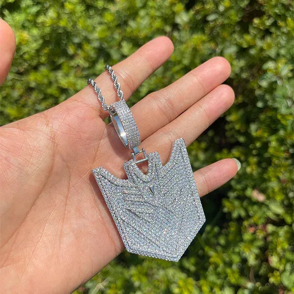 Luxury Iced Out Transformers Pendant for Men & Women | Hip Hop Robotic Head Necklace | Full CZ Unisex Bling | Cyberpunk Streetwear Jewelry | Caratix - CaratixJewelry