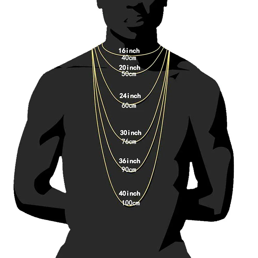 Stainless Steel Snake Chain Necklace Rapper Chain for Men and Women | Caratix Jewelry - CaratixJewelry