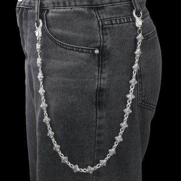 Women's Clover & Infinity 8 Metallic Waist Chain | Iced Out Jewelry Body Link | Luxury Zircon Belt Accessory | Caratix - CaratixJewelry