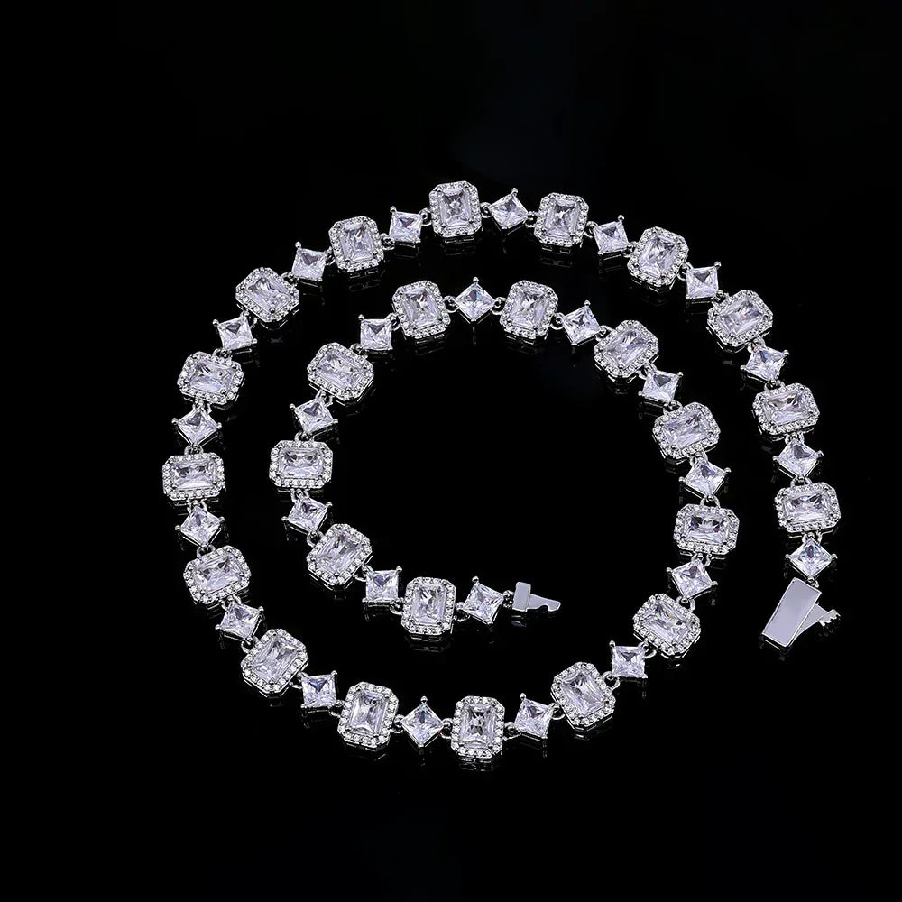 Geometric Gemstone Necklace Zircon for Women | Caratix Jewelry - CaratixJewelry