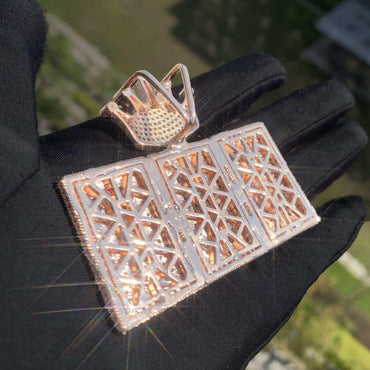 Crown Baguette Letter Pendant | Iced Out CZ Hip Hop Custom Initial Necklace - CaratixJewelry