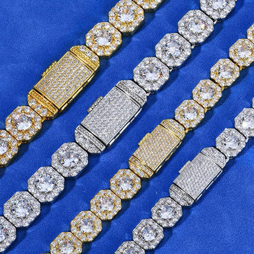 Iced Sugar Link Zircon Hip Hop Jewelry Bracelet for Men | Caratix Jewelry - CaratixJewelry