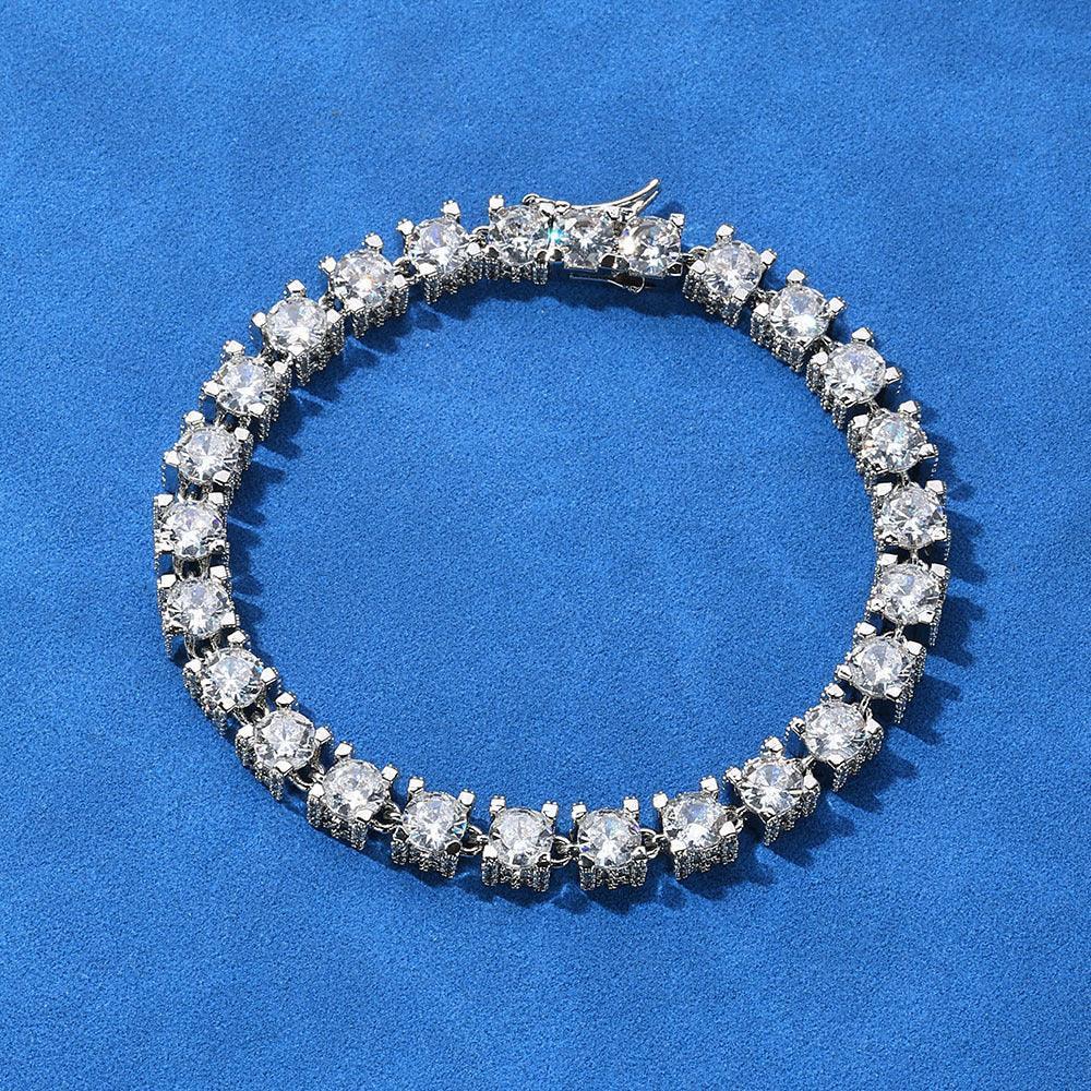 Custom 6mm Zircon Tennis Bracelet Hip Hop Bling for Men | Caratix - CaratixJewelry