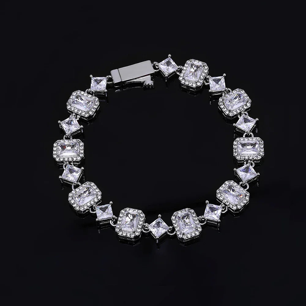 Geometric Gemstone Star Zircon Hip Hop Jewelry Bracelet | Caratix Jewelry - CaratixJewelry