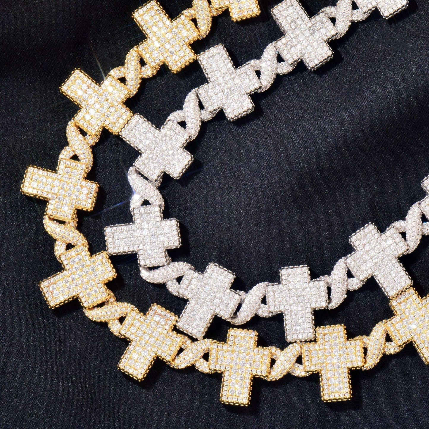 Cross Pendant Necklace with Copper and Zircon Stones for Men & Women | Fashion Hip Hop Jewelry – Caratix Jewelry - CaratixJewelry