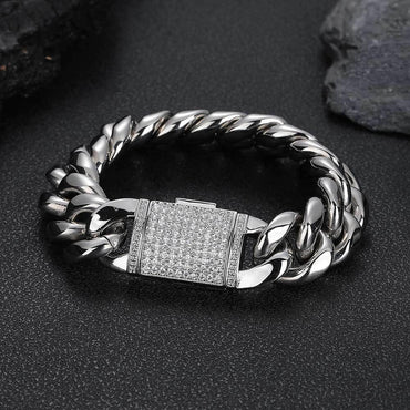 Miami Cuban Chain Bracelet for Men | Caratix Jewelry - CaratixJewelry