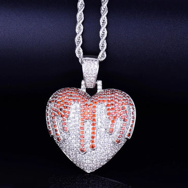 Couples Matching Necklace | Premium Copper CZ Love Jewelry Caratix - CaratixJewelry