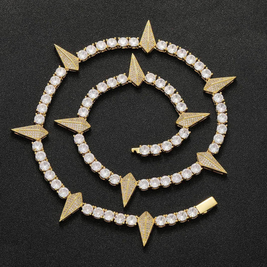 Iced Out Tennis Chain Zircon Hip Hop Necklace for Men | Caratix Jewelry - CaratixJewelry