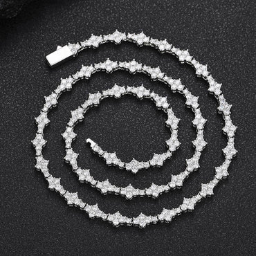 Tennis Chain Necklace with Zircon Stones and Spring Clasp for Men and Women | High-End Hip Hop Jewelry | Caratix Jewelry - CaratixJewelry