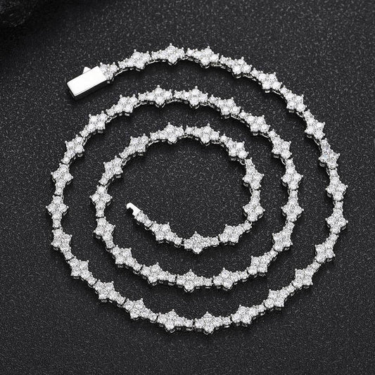 Tennis Chain Necklace with Zircon Stones and Spring Clasp for Men and Women | High-End Hip Hop Jewelry | Caratix Jewelry - CaratixJewelry