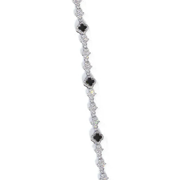 6.5mm Men's Airplane & Clover Tennis Bracelet | Iced Out Zircon Handpiece | Premium Hip Hop Jewelry | Caratix - CaratixJewelry