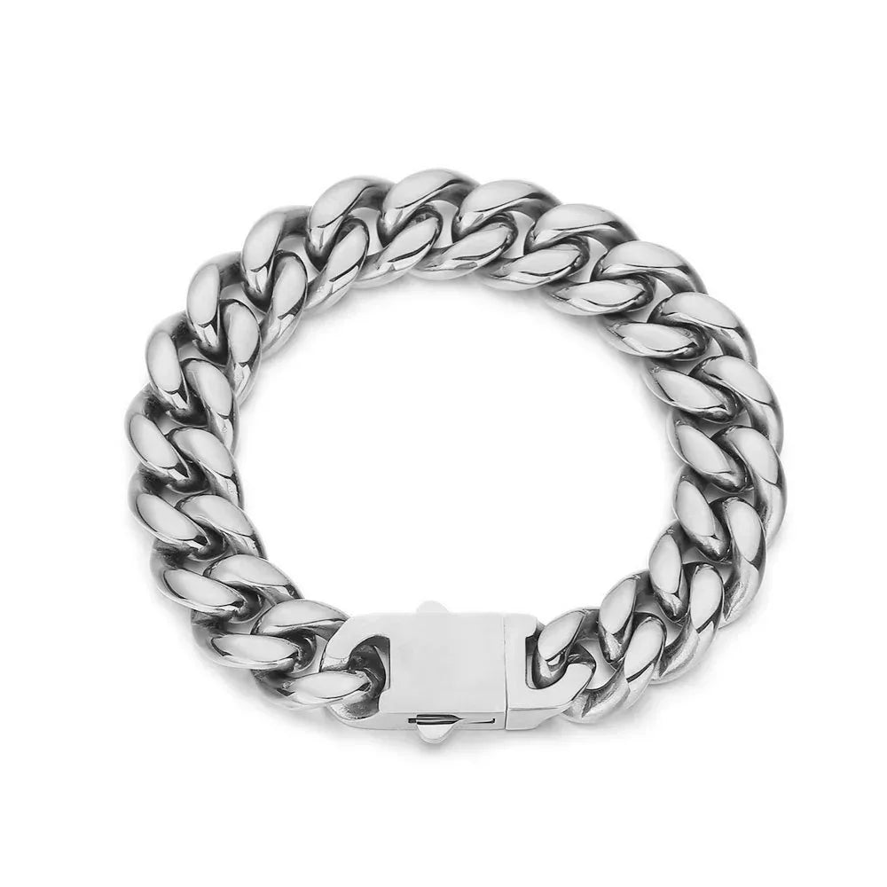 Miami Cuban Link Bracelet for Men | Caratix Jewelry - CaratixJewelry