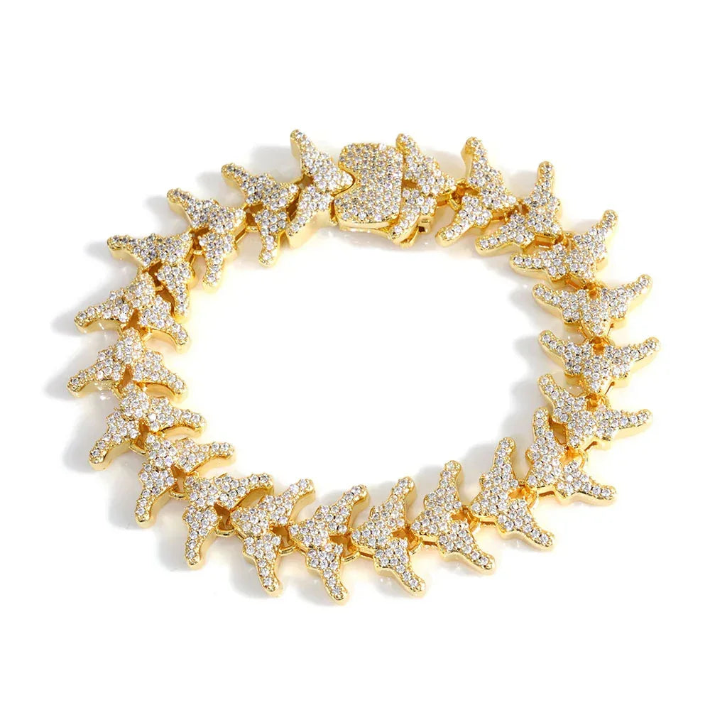 16mm Arrow Chain Necklace Zircon Hip Hop Jewelry for Men | Caratix Jewelry - CaratixJewelry