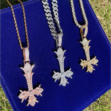 Men's Hip Hop Streetwear Necklace |14K Gold Finish Silver/Copper Jewelry - CaratixJewelry