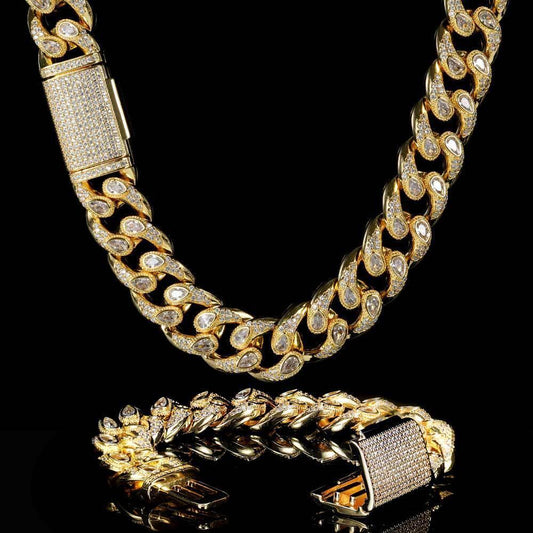 Eye Pendant Necklace Micro Pave Zircon Hip Hop Jewelry - CaratixJewelry