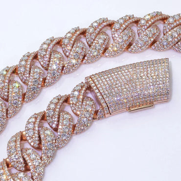 Custom 22mm Mega Bubble Cuban Link Bracelet - CaratixJewelry