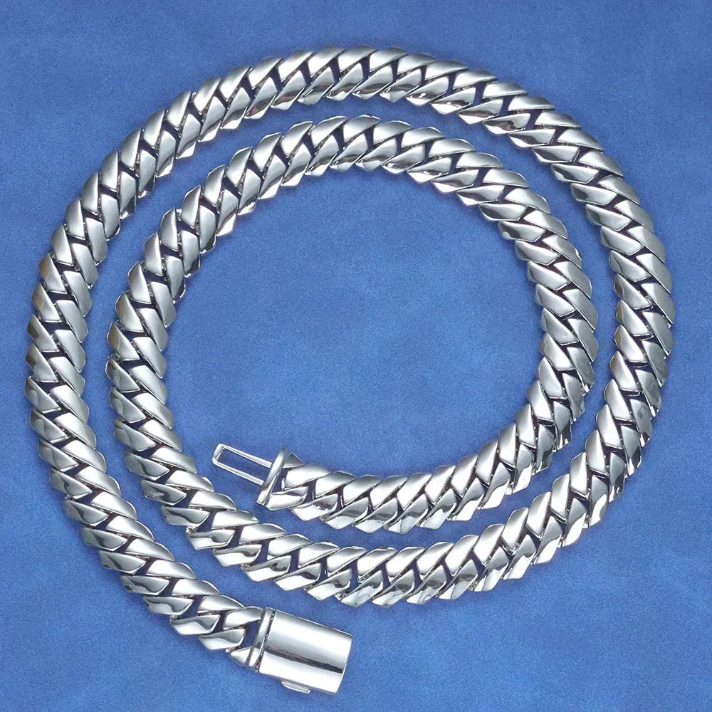 Custom 12mm Polished Cuban Chain Necklace for Men | Trendy Hip Hop Jewelry – Caratix Jewelry - CaratixJewelry