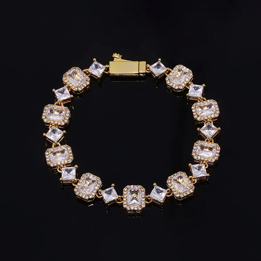 Geometric Gemstone Star Zircon Hip Hop Jewelry Bracelet | Caratix Jewelry - CaratixJewelry