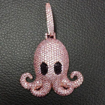 Men's Kraken Sea Monster Necklace | Premium Copper CZ Marine Jewelry Caratix - CaratixJewelry