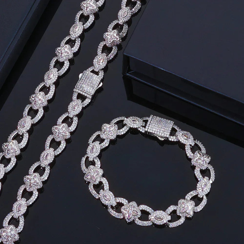 Custom 11mm Infinite 8-Link Necklace | Premium Gold Chain for Rapper | Caratix - CaratixJewelry