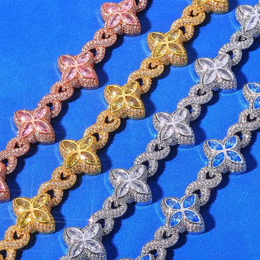 Custom Figure-8 Infinity Cuban Link Necklace Iced Out Chain for Rapper | Caratix - CaratixJewelry