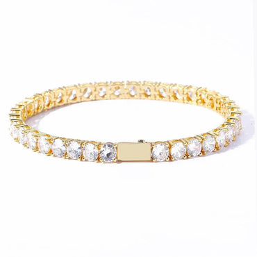 Iced Out Tennis Bracelet Single Row Zircon Hip Hop Bling for Women | Caratix Jewelry - CaratixJewelry