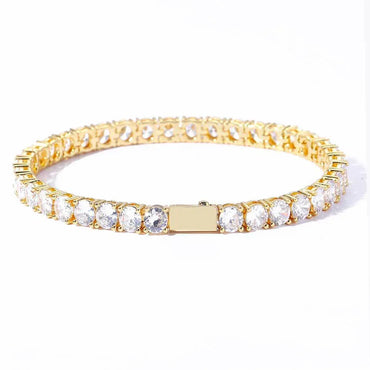 Iced Out Tennis Bracelet Single Row Zircon Hip Hop Bling for Women | Caratix Jewelry - CaratixJewelry
