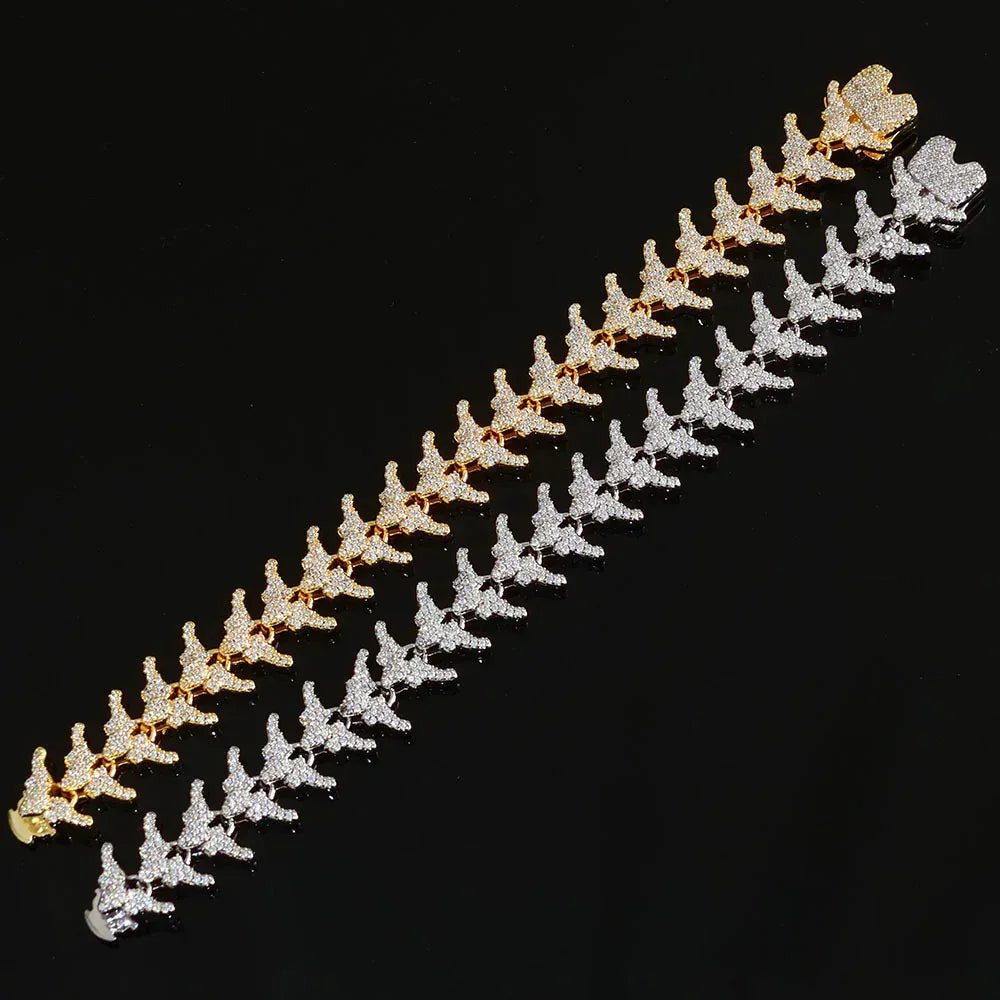 16mm Arrow Chain Necklace Zircon Hip Hop Jewelry for Men | Caratix Jewelry - CaratixJewelry