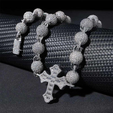 Moissanite Cuban Link Necklace | S925 Silver Men’s Iced Out Hip Hop Chain - CaratixJewelry