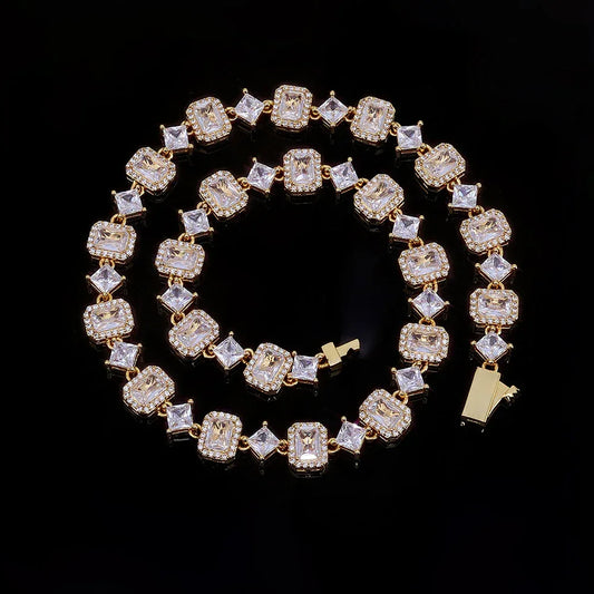 Geometric Gemstone Necklace Zircon for Women | Caratix Jewelry - CaratixJewelry