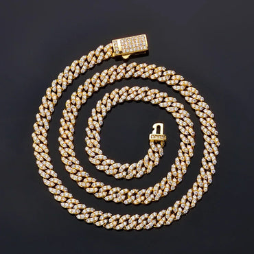 Custom 6mm Single-Row Iced Necklace - CaratixJewelry