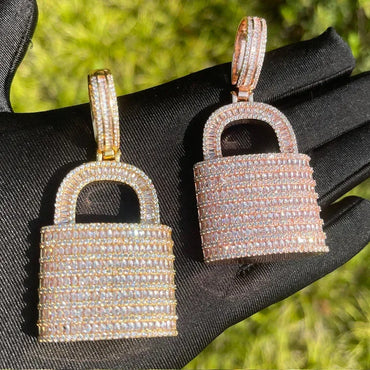 Unisex "Sweet & Cool" Lock Necklace | Premium Copper CZ Minimalist Jewelry - CaratixJewelry