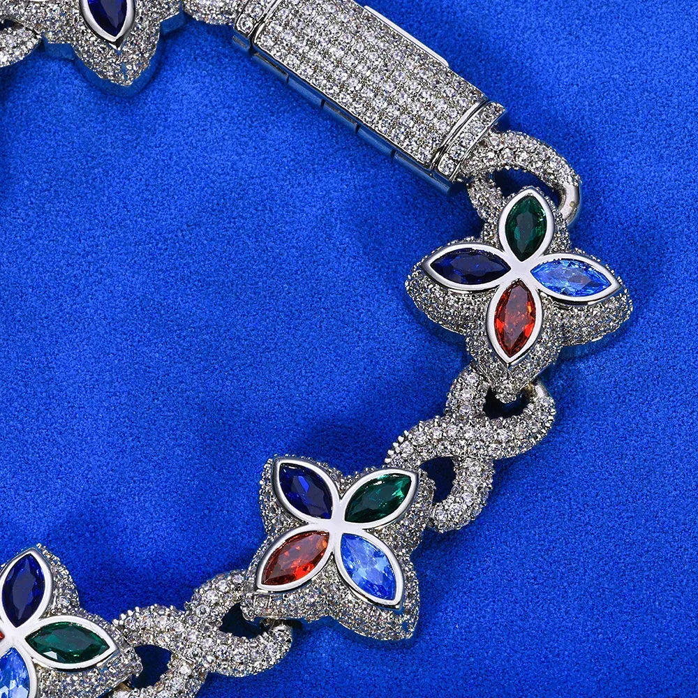Custom Figure-8 Infinity Cuban Link Necklace Iced Out Chain for Rapper | Caratix - CaratixJewelry