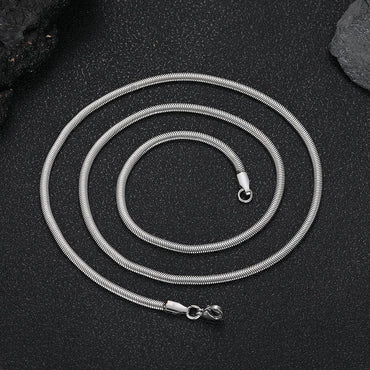 Stainless Steel Snake Chain Necklace Bracelet Hip Hop Bling | Caratix Jewelry - CaratixJewelry