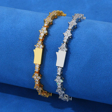 6.5mm Iced Out Zircon Tennis Bracelet Hip Hop Jewelry for Men | Caratix Jewelry - CaratixJewelry